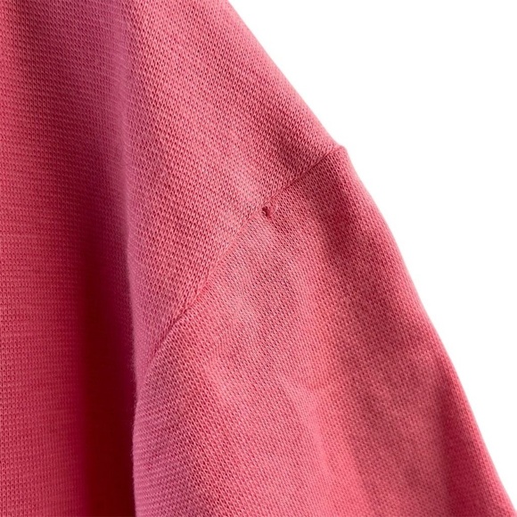 Lilly & Van Women's 2XL Pink V-Neck Short Sleeve Blouse - Picture 4 of 7